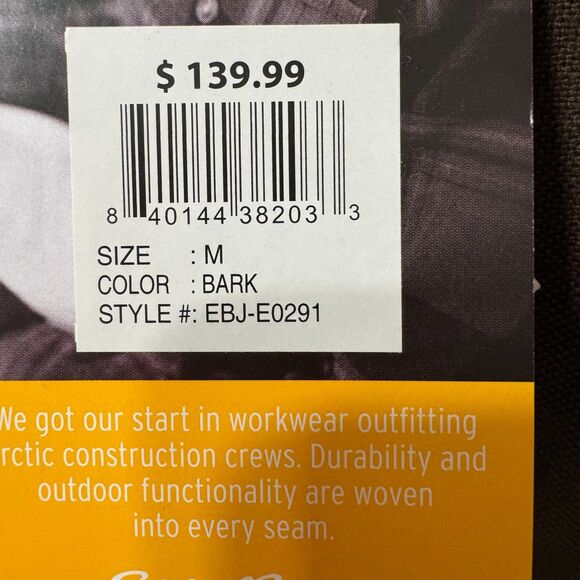 Eddie Bauer NWT Sz M Bark Men's Multi-pocket Berber Lined Workwear Jacket - Picture 3 of 14